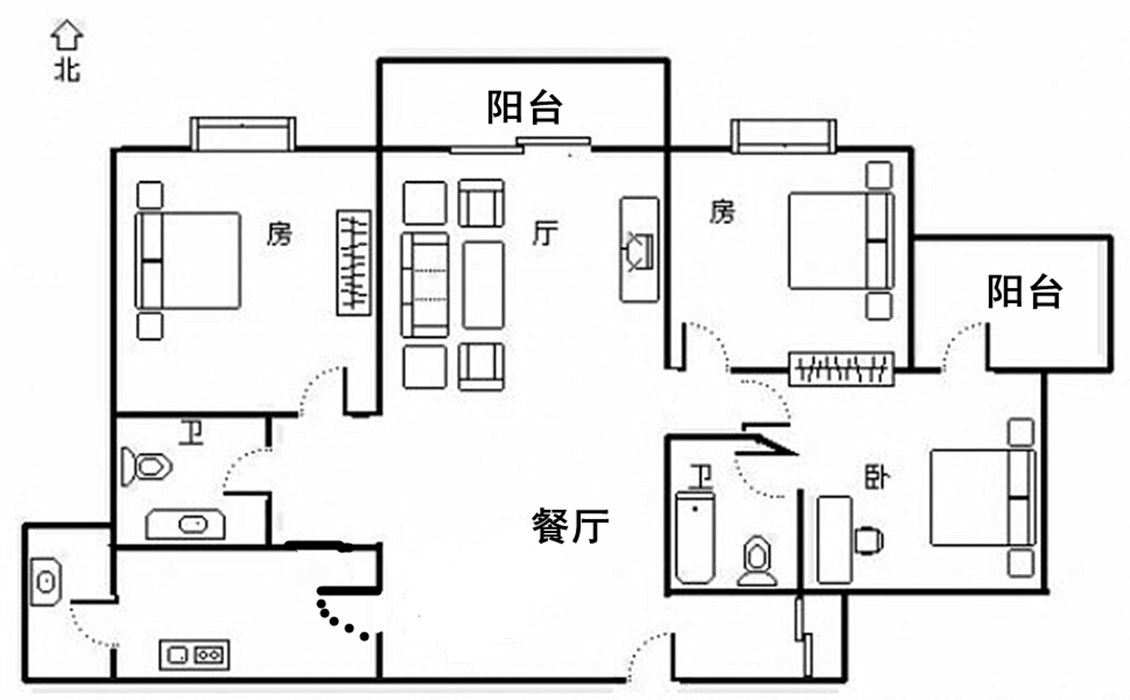 天泽湖畔  3室2厅2卫   400.00万