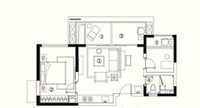 万科湖畔二期  2室1厅1卫   190.00万客厅