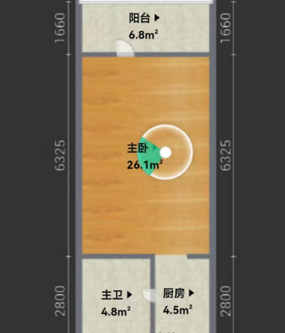 二月海海景花园  1室1厅1卫   90.00万