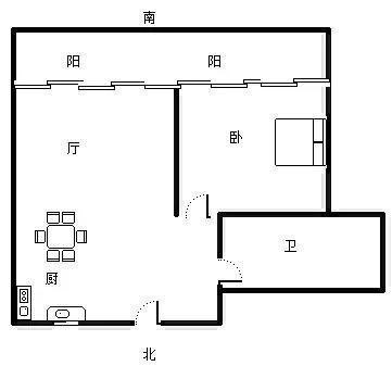 鲁能美丽五区二期  1室1厅1卫   190.00万客厅