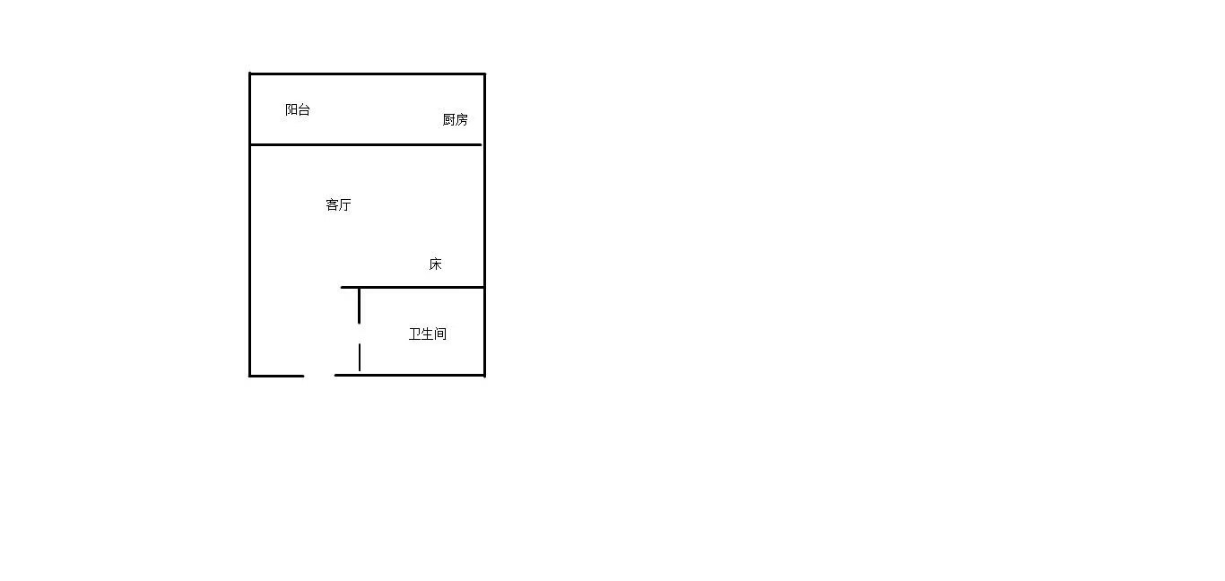 远盛七彩阳光  1室1厅1卫   95.00万客厅