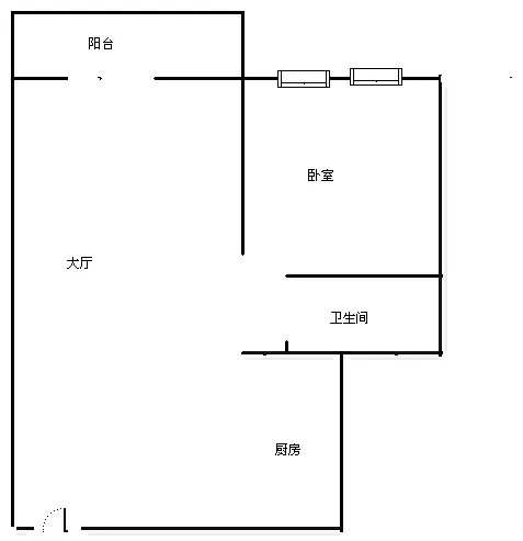 凤凰水城红树湾洋房  1室1厅1卫   165.00万客厅