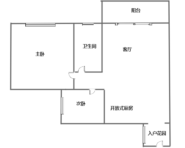 丽冠雅居  2室1厅1卫   230.00万客厅