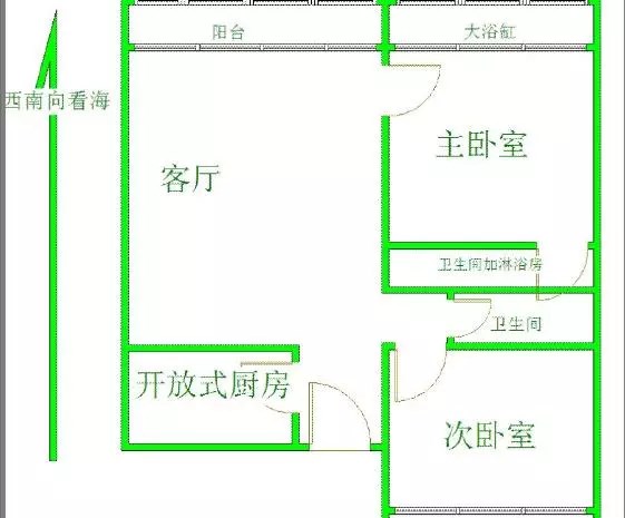 海航铂爵公馆  3室2厅1卫   650.00万