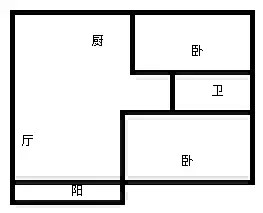 华庭天下  2室2厅1卫   2800.00元/月室内图