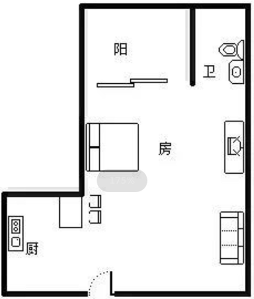 凤凰水城南岸  1室2厅1卫   140.00万