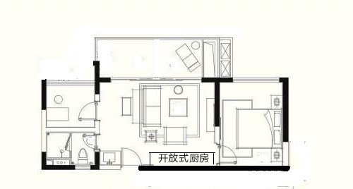 万科湖畔二期  2室2厅1卫   170.00万