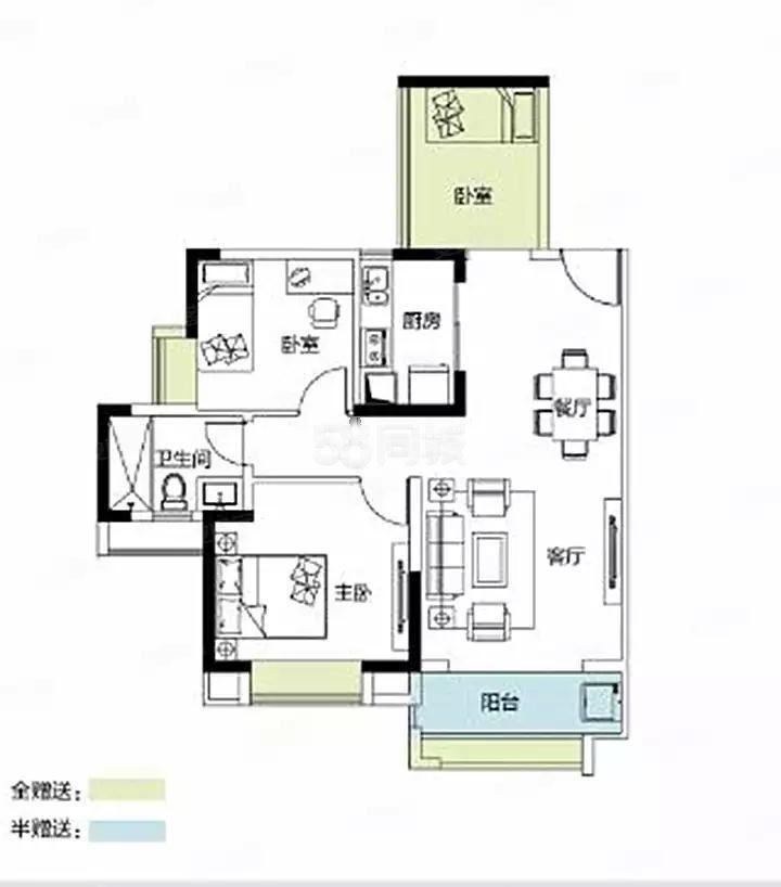 清平乐西郡  3室2厅1卫   280.00万