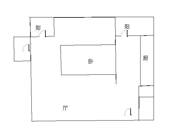 金色年华海景小区  1室1厅1卫   90.00万