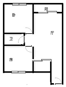 国际银座  2室2厅1卫   250.00万客厅