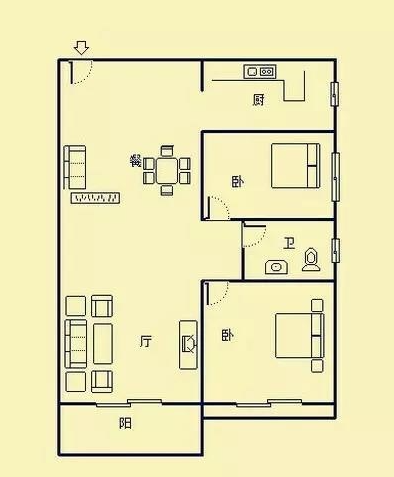 半岛龙湾  2室2厅1卫   300.00万客厅