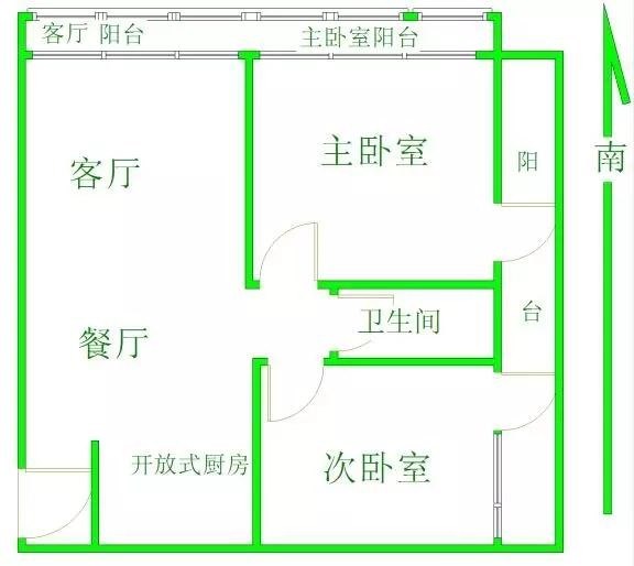 兰海花园三期  2室2厅1卫   550.00万