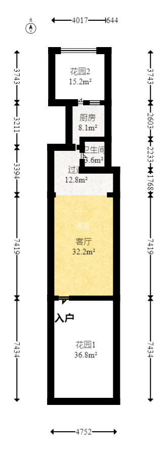 盈峰翠邸  3室2厅1卫   90.00万