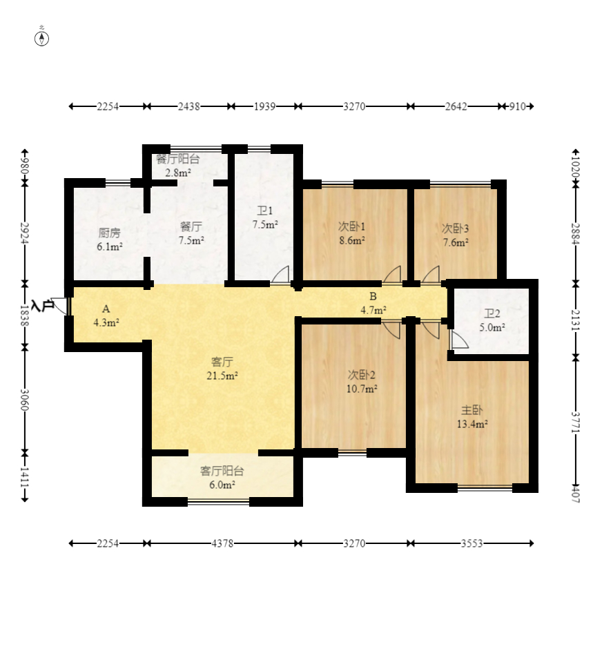 中建悦和城  4室2厅2卫    118.8万 中建悦和城  4室2厅2卫    118.8万户型图
