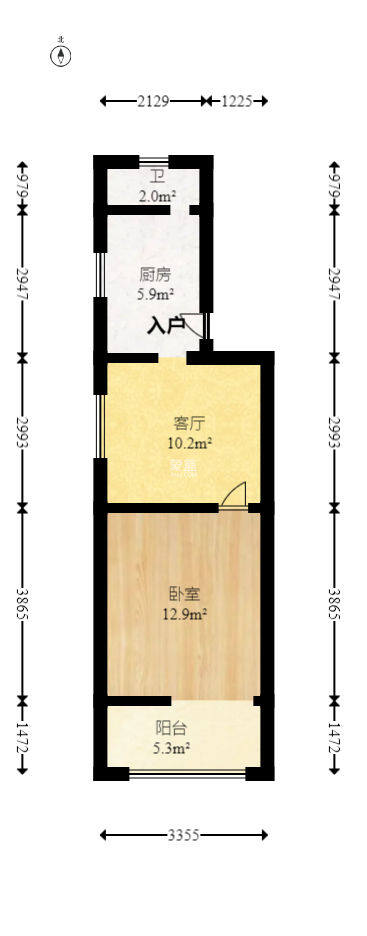 九仪里  1室1厅1卫   33.00万