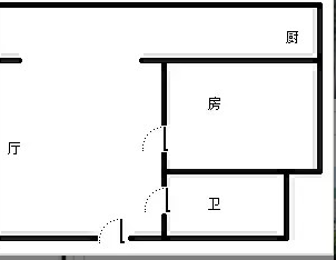 衍宏山水翠景  1室1厅1卫   110.00万客厅