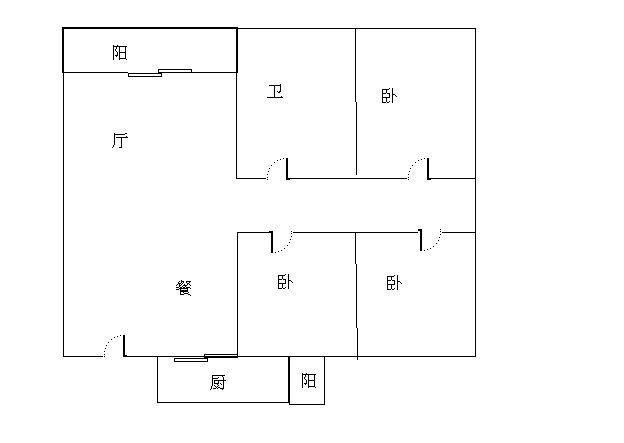 金鸡岭花园山庄  3室2厅2卫   250.00万客厅