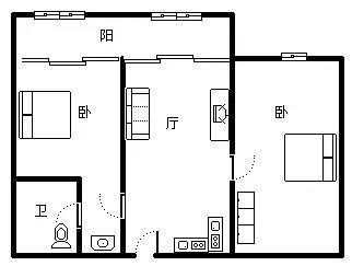 凤凰水城红树湾洋房  2室2厅1卫   310.00万客厅