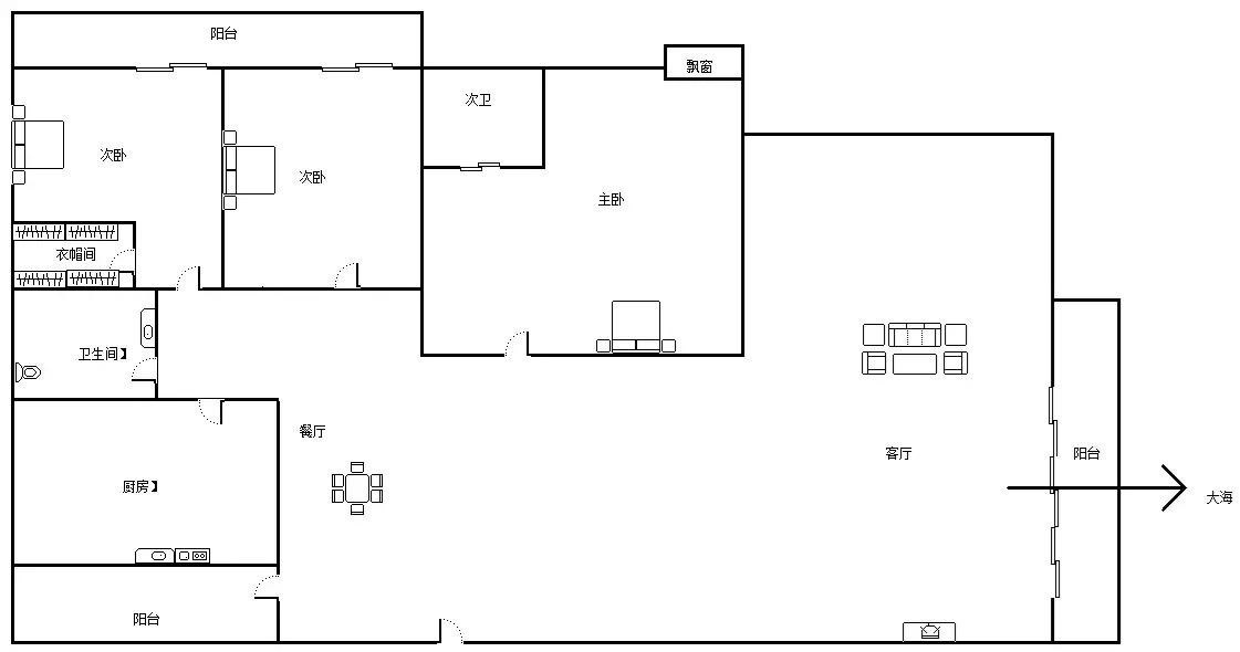 兰海花园二期  4室2厅2卫   13500.00元/月室内图