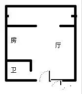 碧海蓝天  1室1厅1卫   82.00万客厅