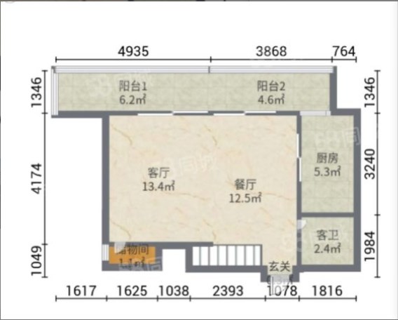 万科湖畔二期  3室3厅2卫   238.00万客厅