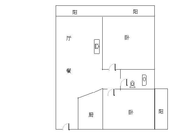 凤凰水城左岸  2室2厅1卫   205.00万客厅