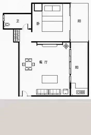 天泽湖畔  1室1厅1卫   180.00万客厅