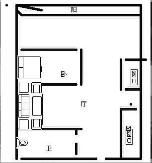 国光豪生  1室1厅1卫   95.00万客厅