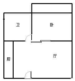 凤凰水城南岸  1室1厅1卫   2000.00元/月室内图