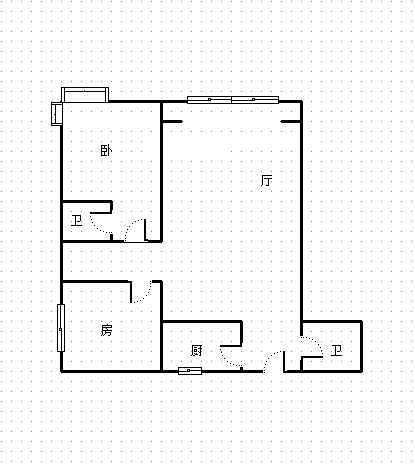 佳源公寓  2室2厅1卫   4500.00元/月室内图