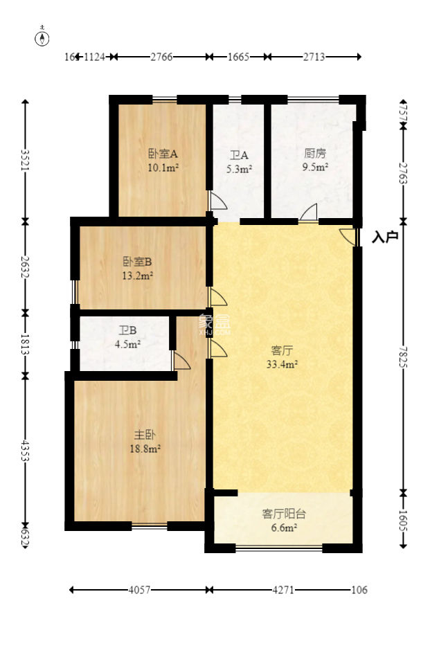 兰亭都荟（璟峰苑）  3室2厅2卫   180.00万