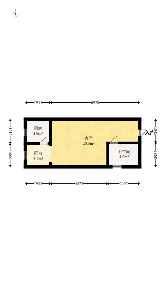 爵士湘  1室1厅1卫   16.80万室内图1