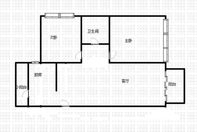 林荫河畔  2室2厅2卫   250.00万客厅