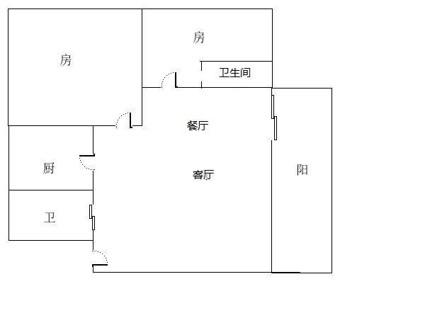 金河公寓  2室2厅2卫    308.0万客厅