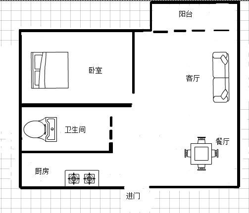 海韵假日休闲公寓  1室1厅1卫   145.00万客厅