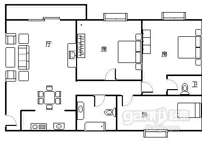 兰海花园三期  3室2厅2卫   10000.00元/月室内图