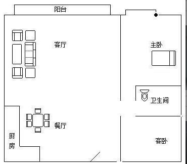 凤凰水城  2室1厅1卫    178.0万客厅
