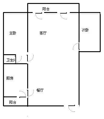 蓝海豪苑  2室1厅1卫   330.00万客厅