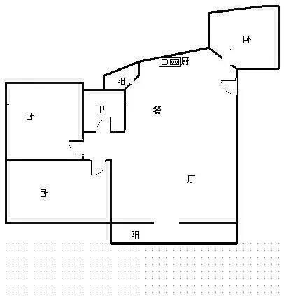 和兴家园  3室2厅1卫   270.00万客厅