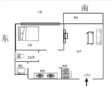 兰海滨河城市花园二区  1室1厅1卫   160.00万客厅