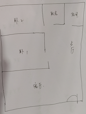 泰和公寓  2室1厅1卫   200.00万客厅