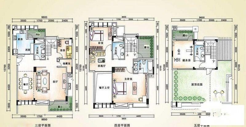 山水国际水悦湾  4室2厅4卫    8333.0元/月室内图
