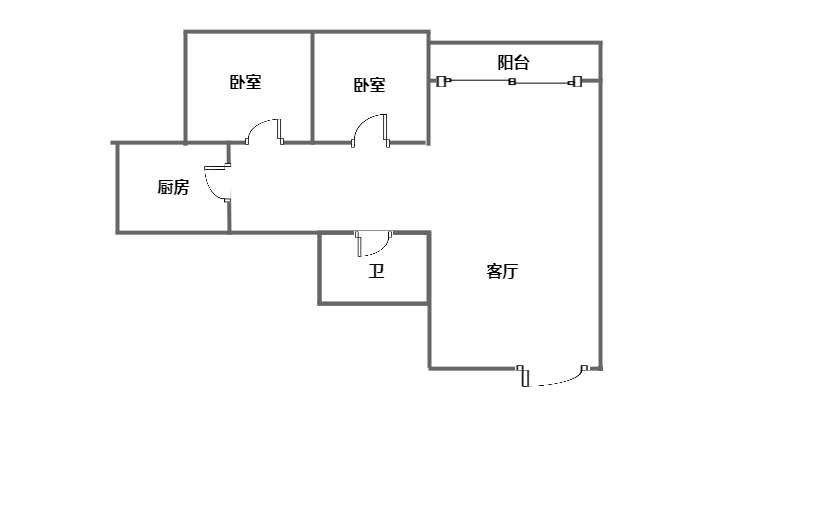 绿宝海苑  2室2厅1卫   220.00万客厅