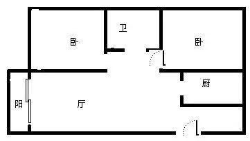 国际银座  2室1厅1卫   260.00万客厅