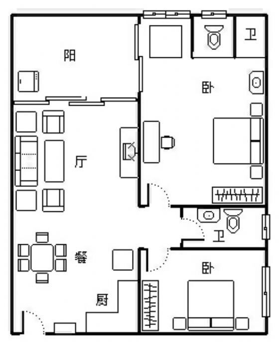 凤凰水城南岸  2室2厅2卫   280.00万客厅