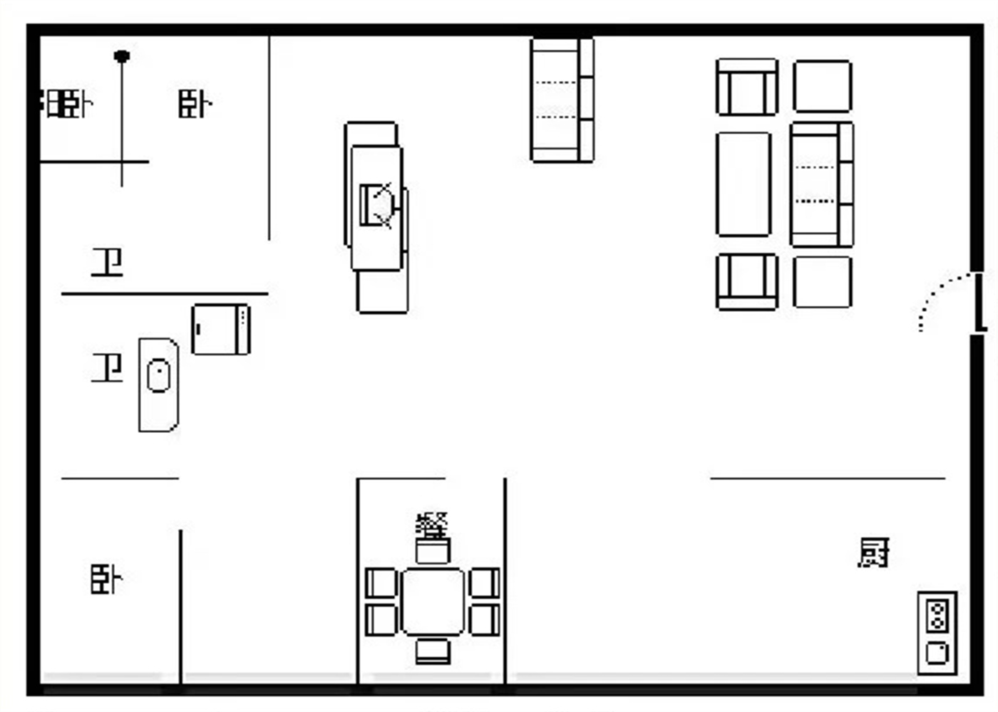 碧海蓝天  3室2厅2卫   3500.00元/月室内图