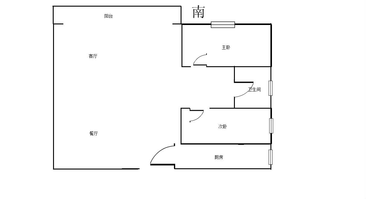 红沙丽景嘉园  2室2厅1卫   280.00万客厅