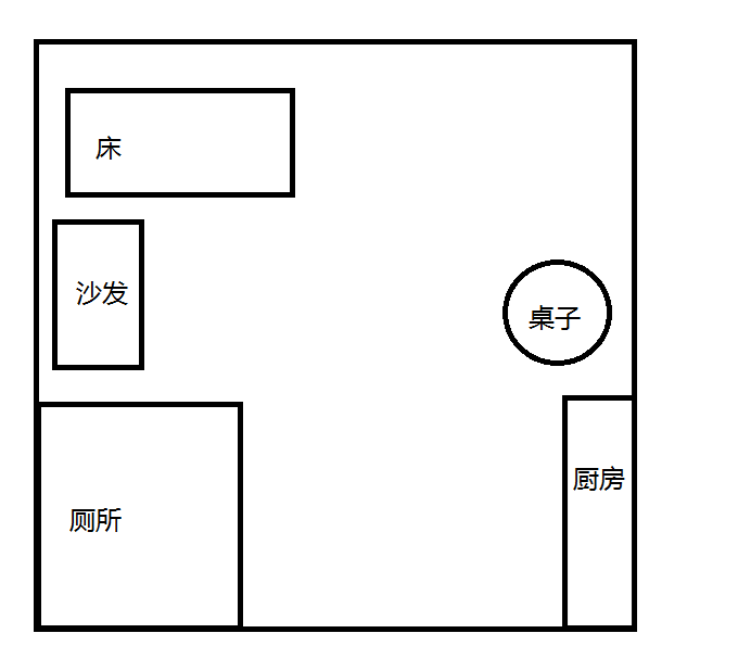 水三千  1室1厅1卫   130.00万客厅