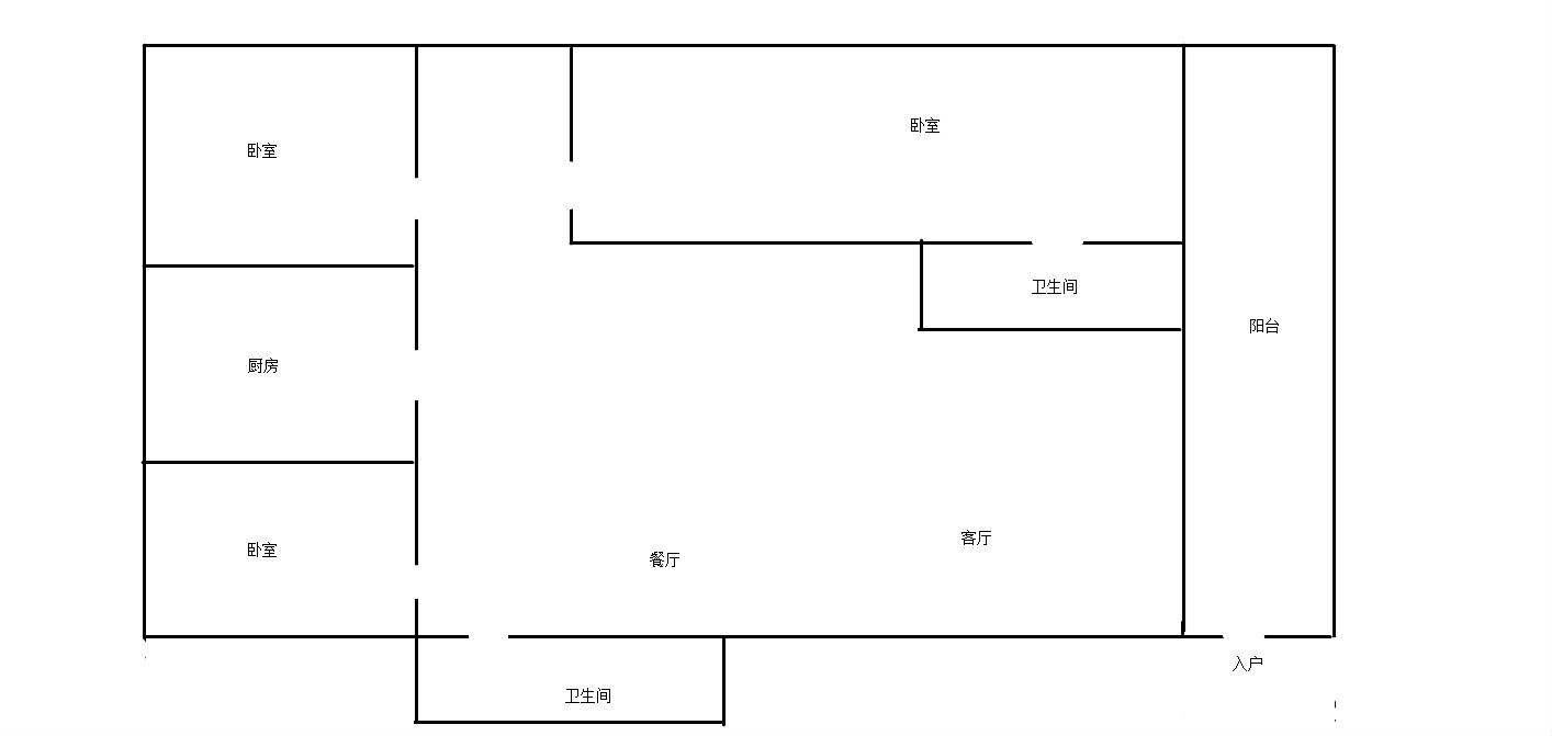 茶叶公司宿舍  4室2厅2卫   280.00万客厅