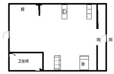 美丽新海岸  1室1厅1卫   150.00万客厅